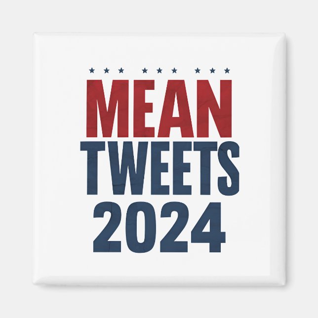 Medel Twitter 2024 Roliga Val Trump  Magnet (Framsidan)