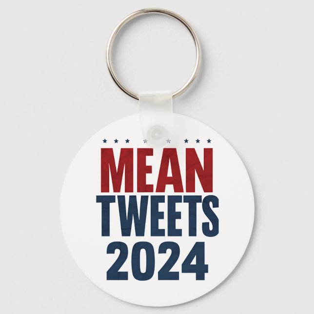 Medel Twitter 2024 Roliga Val Trump  Nyckelring (Framsida)