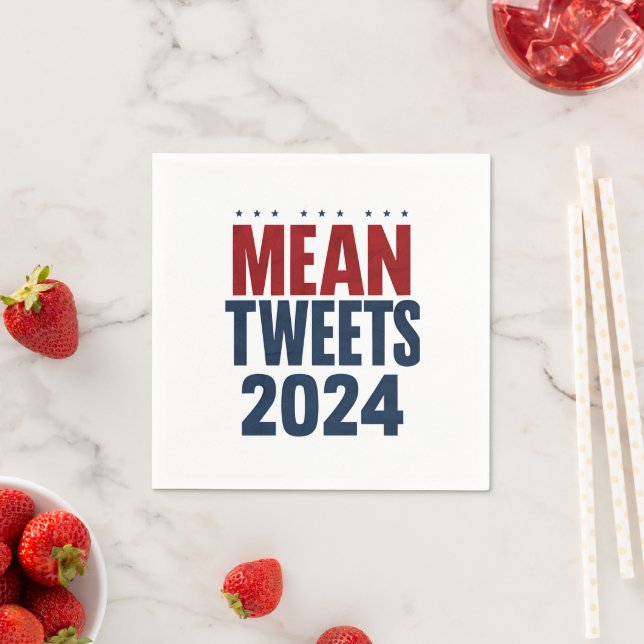 Medel Twitter 2024 Roliga Val Trump  Pappersservett (Insitu)
