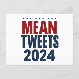 Medel Twitter 2024 Roliga Val Trump Vykort