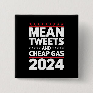 Medel Twitter-inlägg Och Billig Gas 2024 Val Knapp