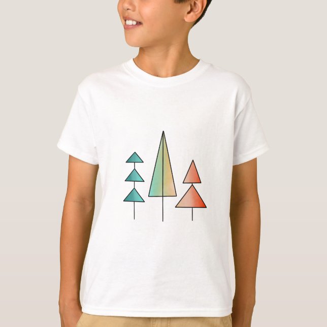 medelårhundradets moderna regnbåge träd  teori enk t shirt (Framsida)
