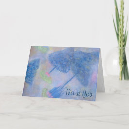 Medelblå Träd Tack-Kort Tack Kort