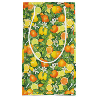 Medelhavet Akvarell Citrus Citroner & Apelsiner P