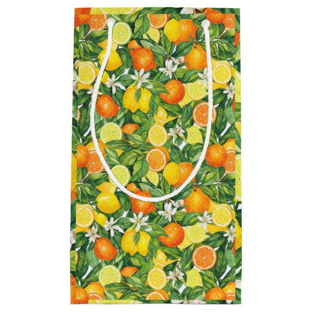 Medelhavet Akvarell Citrus Citroner & Apelsiner P (Framsidan)