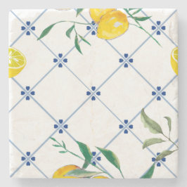 Medelhavet,Amalfi stil,enkla fyrkanter Stenunderlägg