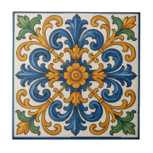 Medelhavet Blommigt Hand-Pavisserligen-Stil