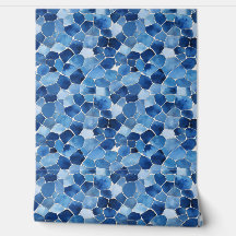Medelhavet Blue Mosaic Tapet