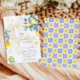 Medelhavet Citron Sötnos Citrus Rosett Bebis Bjuda Inbjudningar