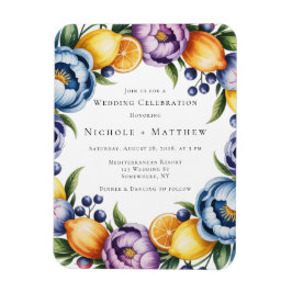 Medelhavet Citrus Bouquet Bröllop Magnet