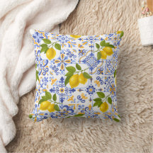 Medelhavet Citrus Citron mönster
