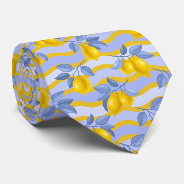 Medelhavet Citrus Citron mönster Slips (Rullad)