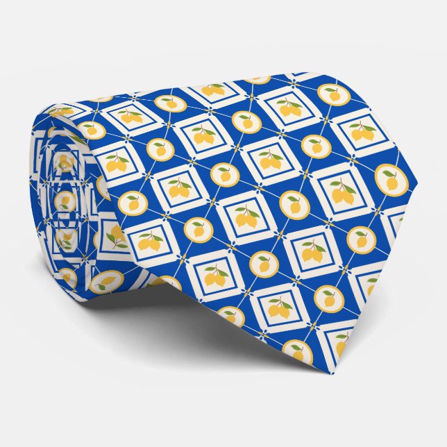 Medelhavet Citrus Citron Mönster Slips (Rullad)