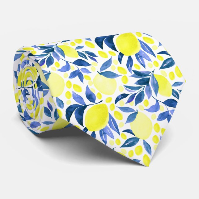 Medelhavet Citrus Citron Mönster Slips (Rullad)