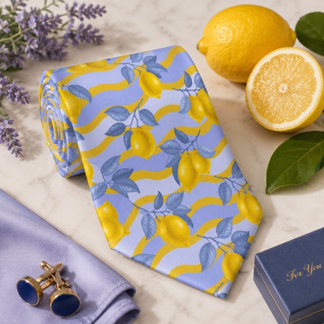 Medelhavet Citrus Citron mönster Slips (Skapare uppladdad)