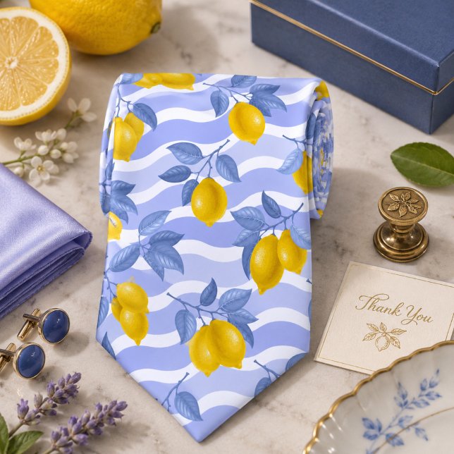 Medelhavet Citrus Citron mönster Slips (Skapare uppladdad)