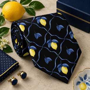 Medelhavet Citrus Citron mönster Slips