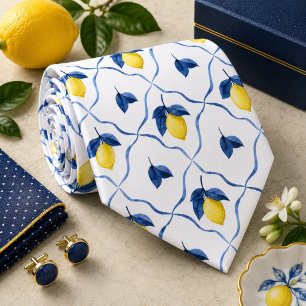 Medelhavet Citrus Citron mönster Slips
