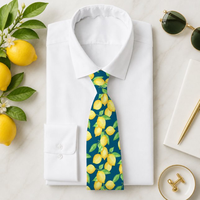 Medelhavet Citrus Citron mönster Slips (Skapare uppladdad)