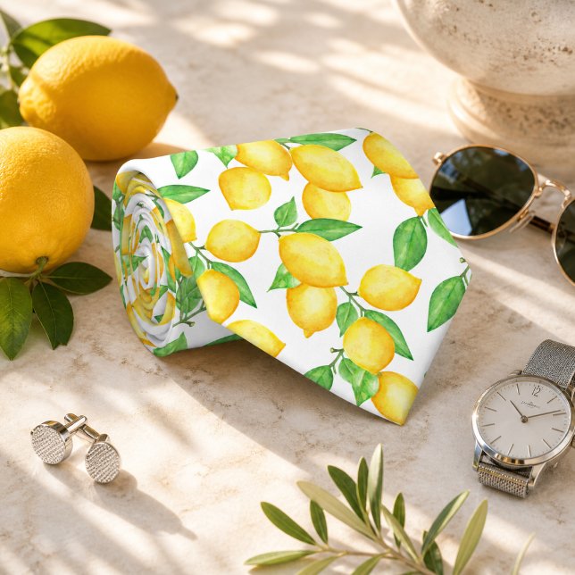 Medelhavet Citrus Citron mönster Slips (Skapare uppladdad)