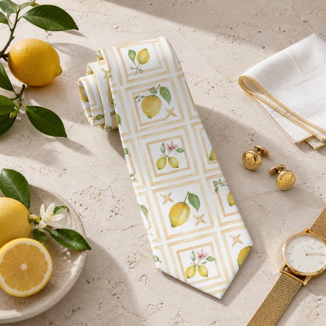 Medelhavet Citrus Citron mönster Slips (Skapare uppladdad)