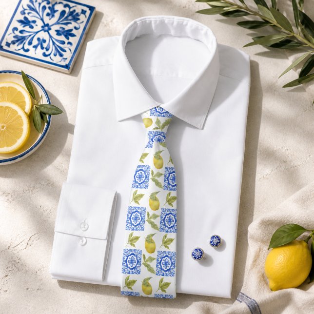 Medelhavet Citrus Citron mönster Slips (Skapare uppladdad)