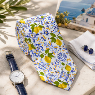 Medelhavet Citrus Citron mönster Slips