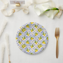Medelhavet Citrus Citronmönster