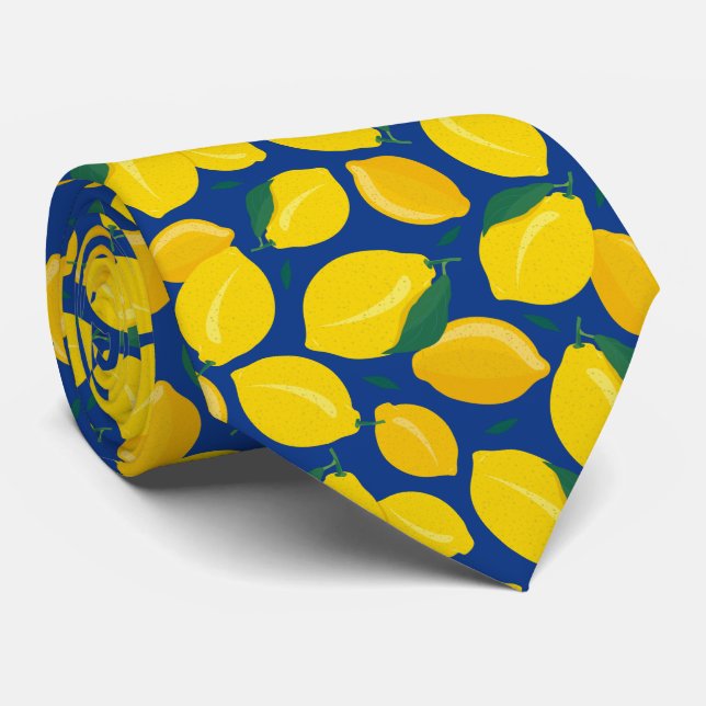 Medelhavet Citrus Citronmönster Slips (Rullad)