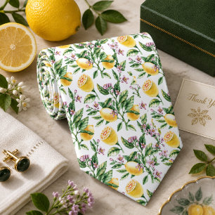 Medelhavet Citrus Citronmönster Slips