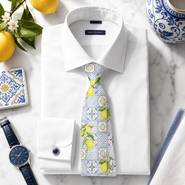 Medelhavet Citrus Citronmönster Slips (Skapare uppladdad)