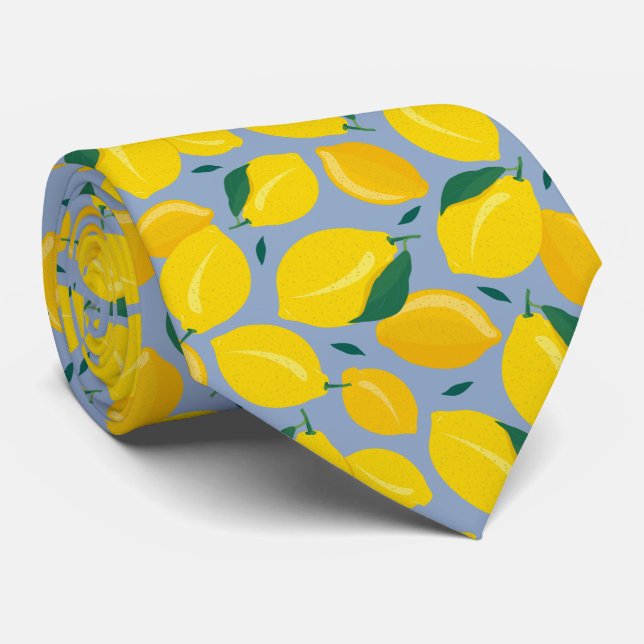 Medelhavet Citrus Citronmönster Slips (Rullad)
