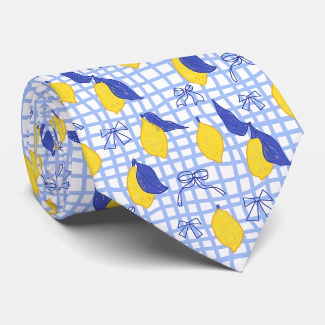 Medelhavet Citrus Citronmönster Slips (Rullad)
