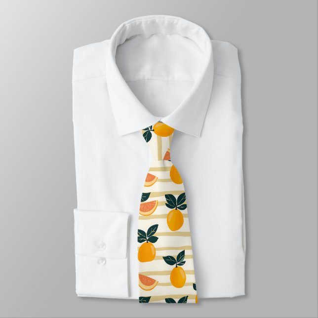 Medelhavet Citrus & Rosa Grapefrukt Ränder Slips (Bunden)