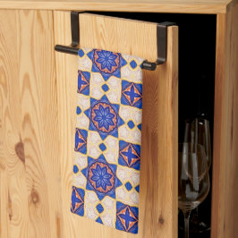 Medelhavet Fiesta - färgplattan Mönster Kökshandduk