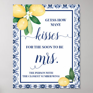 Medelhavet Hur många kisser för mrs Shower-signale Poster