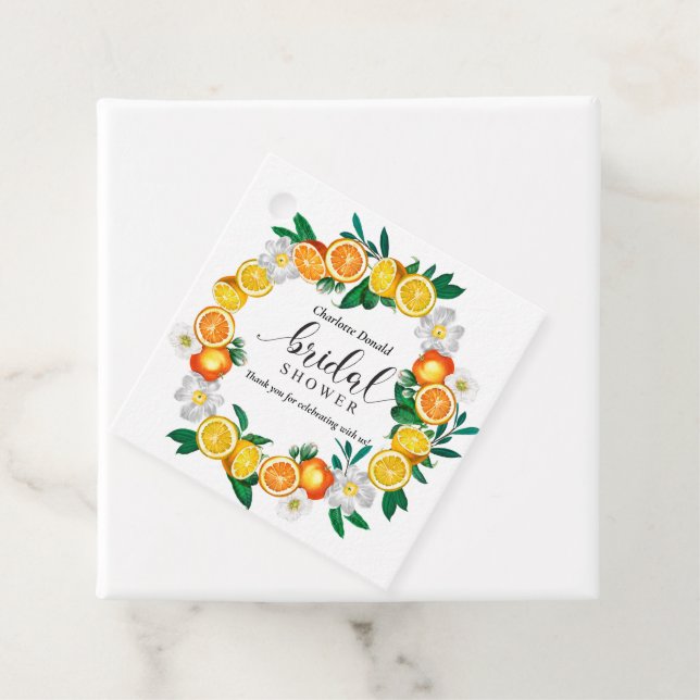 Medelhavet Italien Blå Kakel Bröllopsdusch  Gåvor Etiketter (På plats)