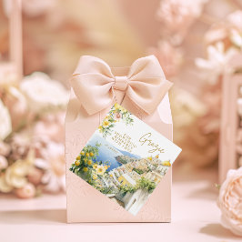 Medelhavet Italien Positano Italiensk Bröllopsfest Gåvor Etiketter