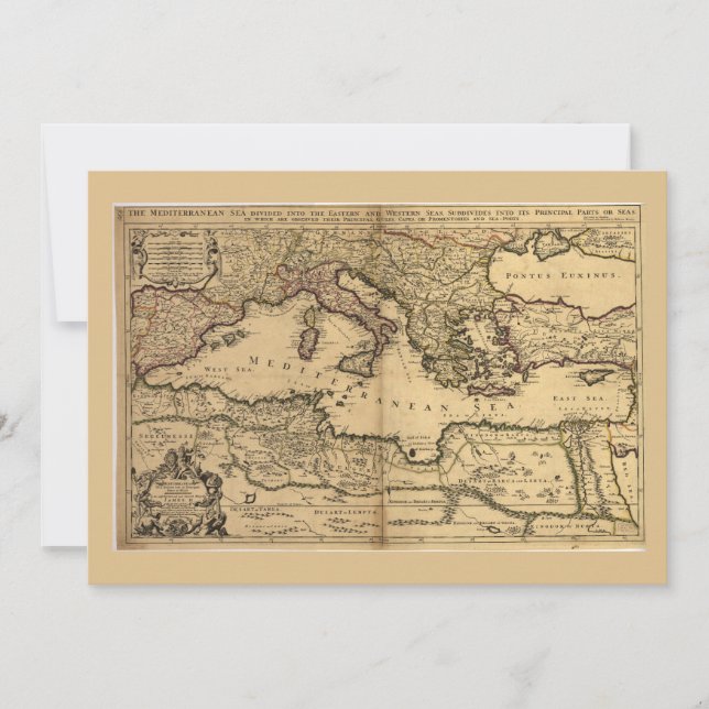 Medelhavet Karta (1685) (Framsida)