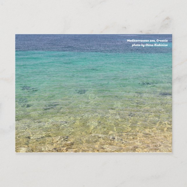 Medelhavet, Kroatien. Vykort  (Framsida)