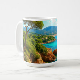 Medelhavet Kusten Kaffemugg