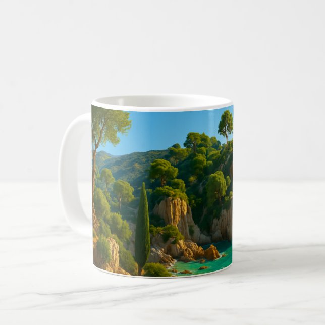 Medelhavet Kusten Kaffemugg (Framsida vänster)