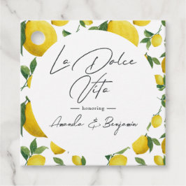 Medelhavet La Dolce Vita Citron-Tematisk Bröllop Gåvor Etiketter