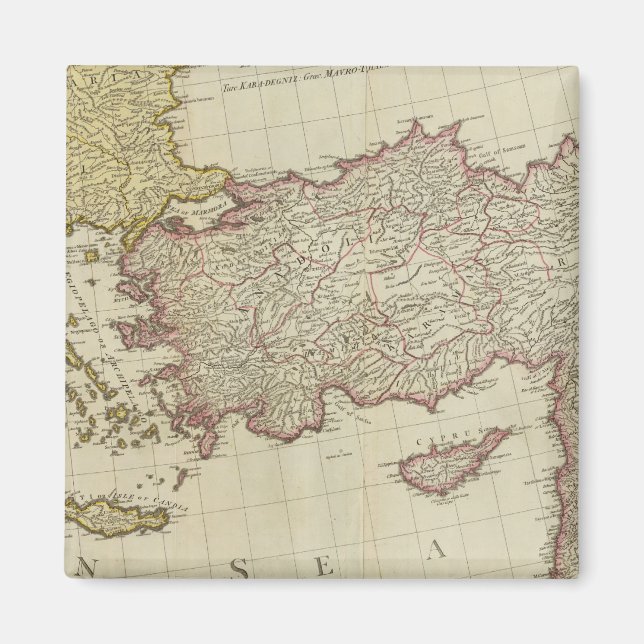 Medelhavet Öster Magnet (Framsidan)