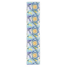 Medelhavet sol,blommor,citron,halva måne,