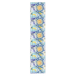 Medelhavet sol,blommor,citron,halva måne,