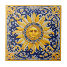 Medelhavet Sol Kakelplatta