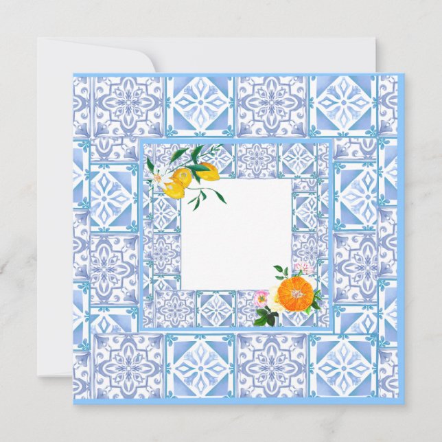 Medelhavet stil,citron,Amalfi stil, Spara Datumet (Framsida)