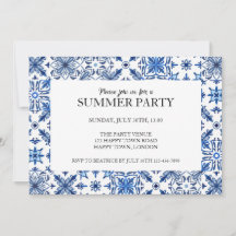 Medelhavet Tile Ram, sommartid Party