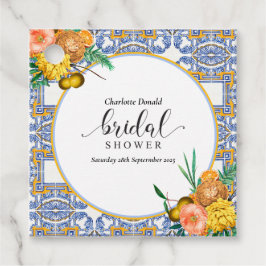 Medelhavets Italien Blue Tiles Möhippa Gåvor Etiketter